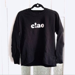 Madewell ciao sweatshirt in terry fabric